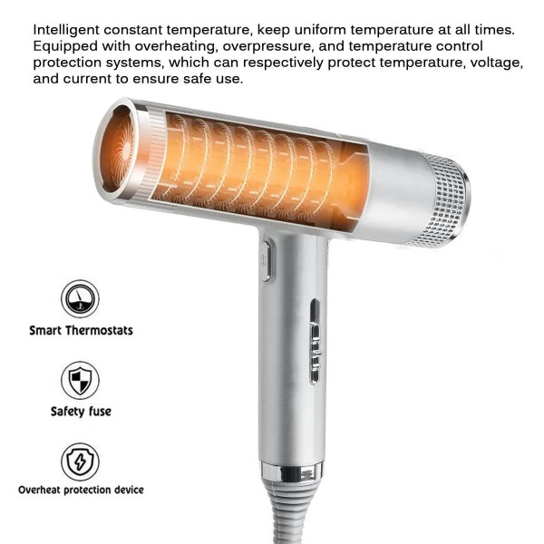 Ионный фен Hairdryer 1000 Вт, функция самоочистки, холодный воздух