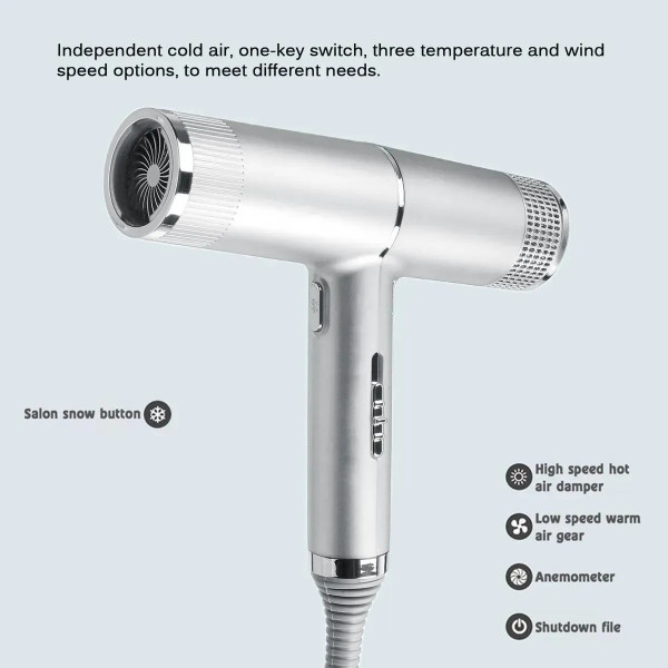 Ионный фен Hairdryer 1000 Вт, функция самоочистки, холодный воздух