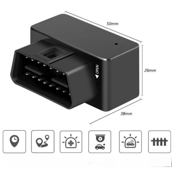 GPS-трекер G500M в OBD2 разъём, автомобильный маячок, GSM/GPRS, вибросигнализация