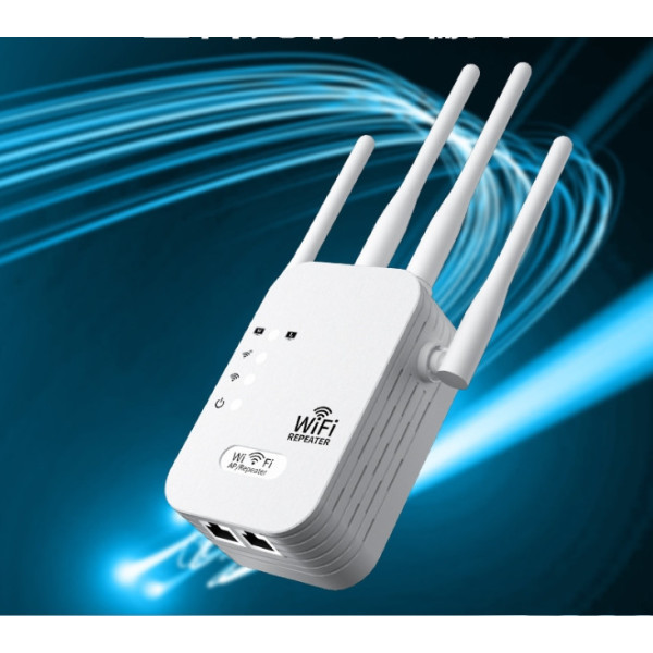 Wi-Fi репитер 2.4G 300 Мбит/с, 4 антенны, ретранслятор, режим AP, WPS, LAN