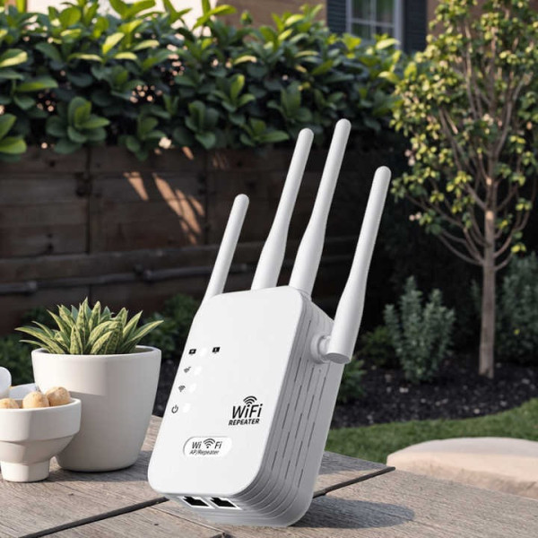 Wi-Fi репитер 2.4G 300 Мбит/с, 4 антенны, ретранслятор, режим AP, WPS, LAN