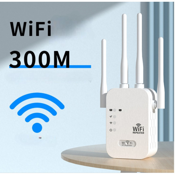 Wi-Fi репитер 2.4G 300 Мбит/с, 4 антенны, ретранслятор, режим AP, WPS, LAN