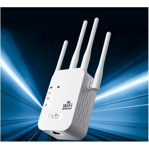 Wi-Fi репитер 2.4G 300 Мбит/с, 4 антенны, ретранслятор, режим AP, WPS, LAN