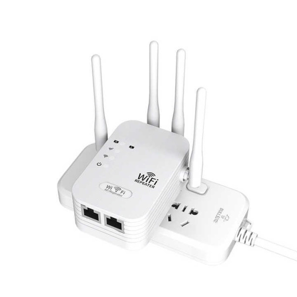 Wi-Fi репитер 2.4G 300 Мбит/с, 4 антенны, ретранслятор, режим AP, WPS, LAN