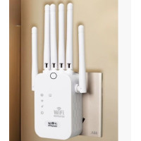 Двухдиапазонный Wi-Fi репитер 2.4/5 ГГц 1200 Мбит/с, 6 антенн, RJ45, режим AP