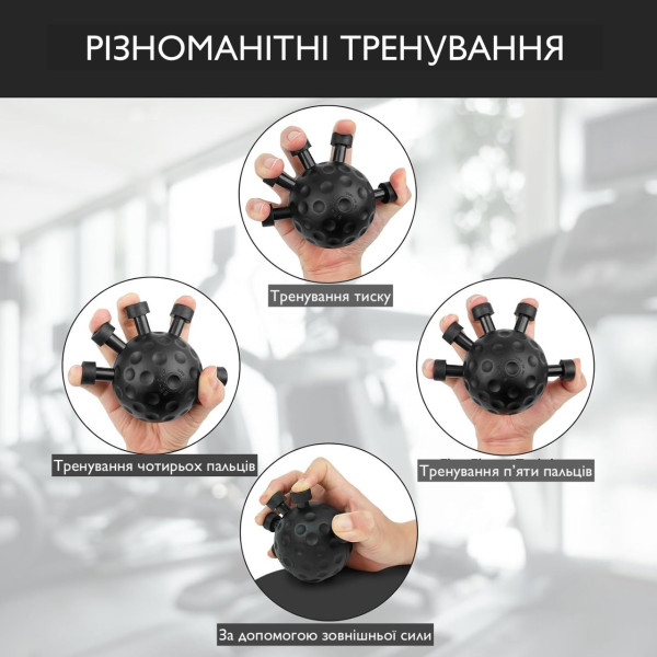 Эспандер Zelart POWER WRIST костовый для кистей и пальцев, 2 уровня нагрузки, силикон и металл
