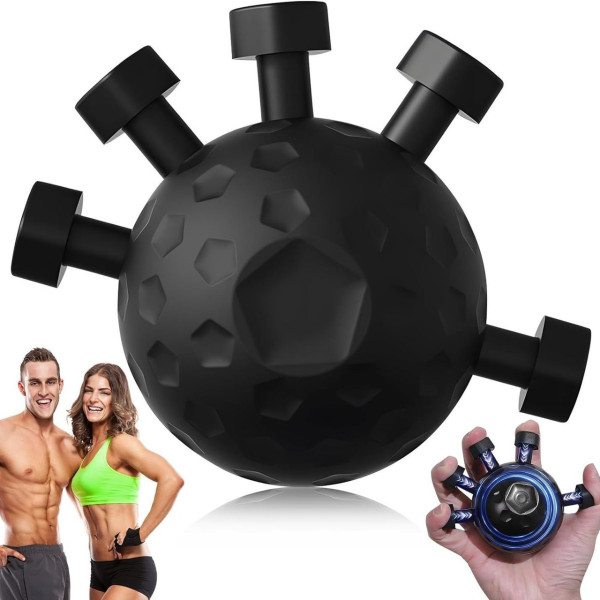 Эспандер Zelart POWER WRIST костовый для кистей и пальцев, 2 уровня нагрузки, силикон и металл