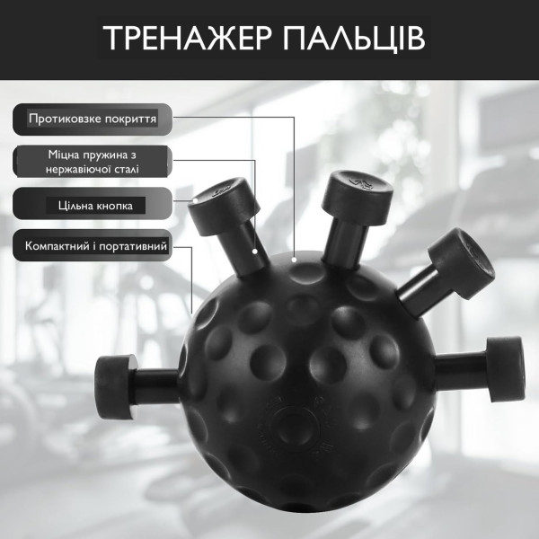 Эспандер Zelart POWER WRIST костовый для кистей и пальцев, 2 уровня нагрузки, силикон и металл