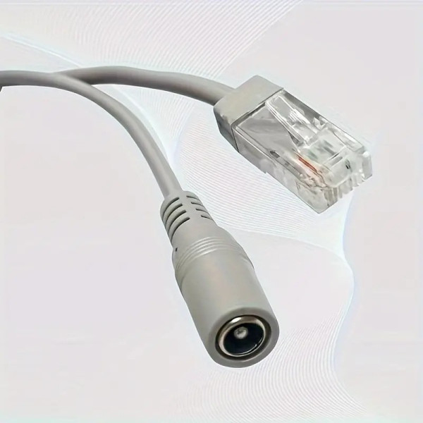 Готовый кабель RJ45+DC 10 м для видеонаблюдения, медный, двухжильный, комбинированный