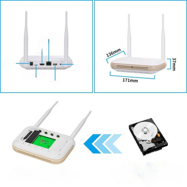 Видеорегистратор Wi-Fi на 8 IP-камер ICSee/XMEye, NVR, HDMI, поддержка записи и удалённого доступа