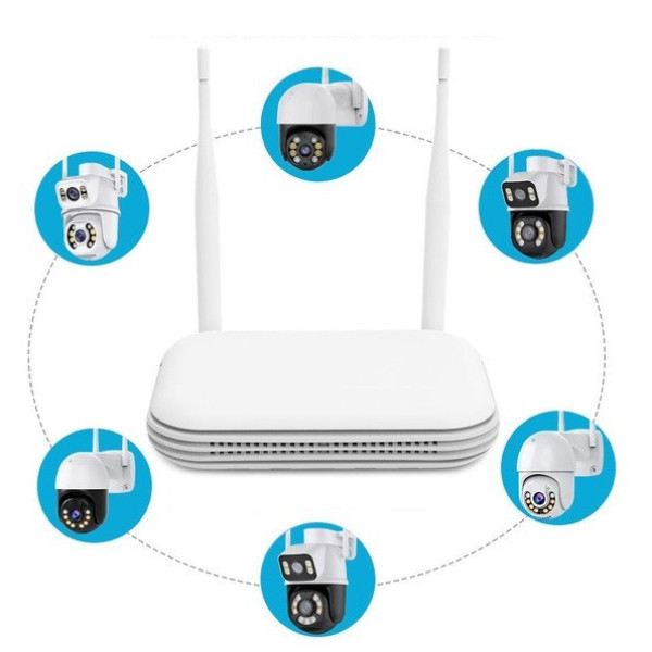 Видеорегистратор Wi-Fi на 8 IP-камер ICSee/XMEye, NVR, HDMI, поддержка записи и удалённого доступа