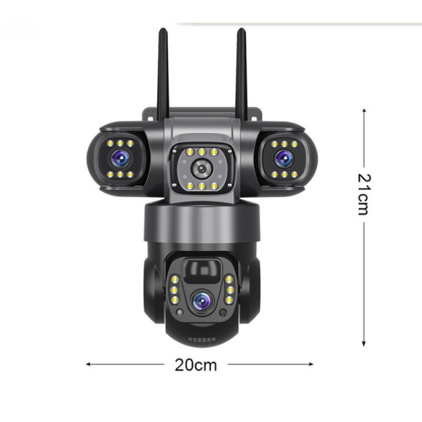 IP-камера V380 SC28-W 12 МП, 4 объектива, Wi-Fi, поддержка V380 PRO