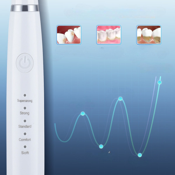 Ультразвуковая зубная щетка-скейлер 2в1 Electric Sonic Dental Scaler с насадками и зеркалом
