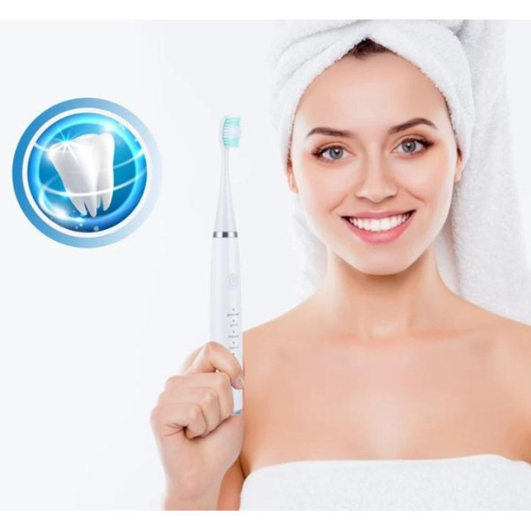 Ультразвуковая зубная щетка-скейлер 2в1 Electric Sonic Dental Scaler с насадками и зеркалом