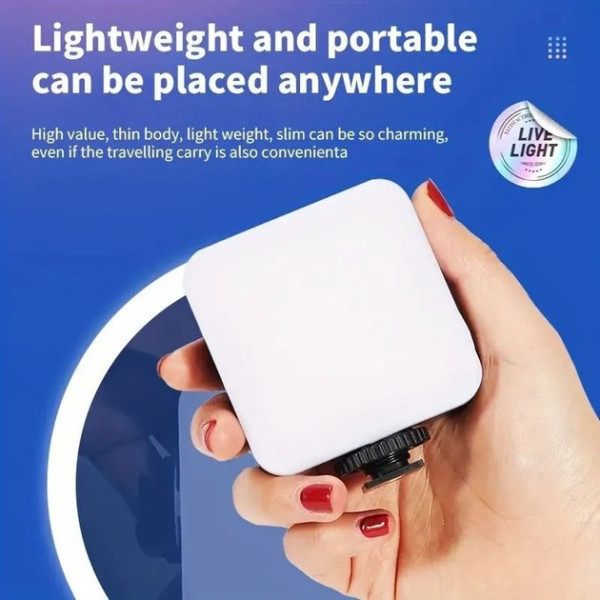 LED лампа Mobile AY-49S 49 светодиодов 6500K 3 уровня яркости холодное освещение
