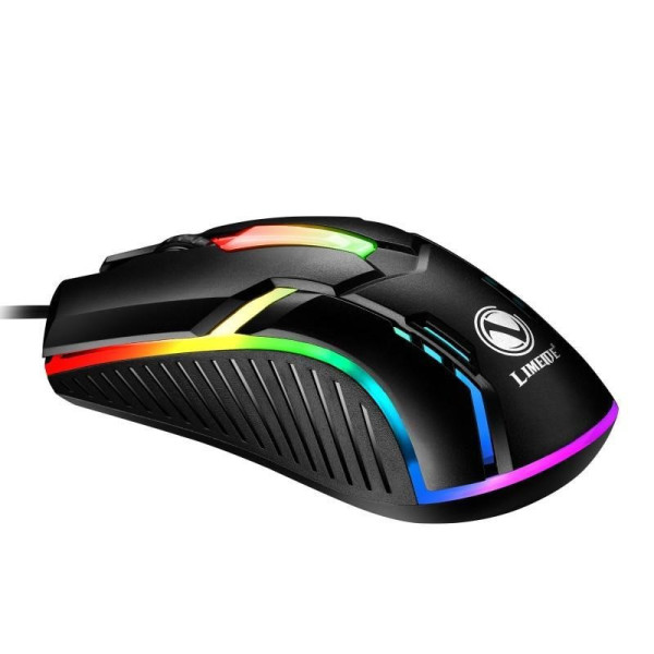 Проводная игровая мышь X3 с LED подсветкой 1200 DPI USB черная