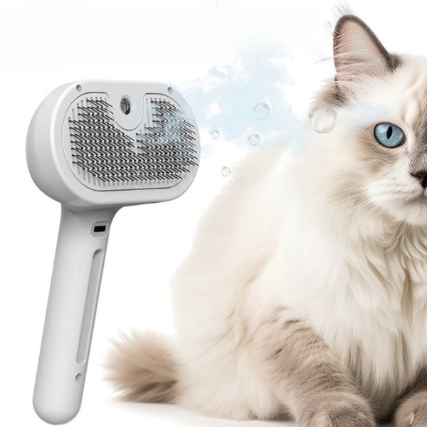 Паровая массажная щетка Zmaker для кошек и собак с распылителем и массажем