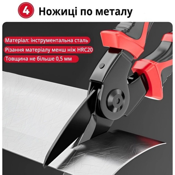 Многофункциональные плоскогубцы 5 в 1 насадки футляр кусачки бокорезы стрипер ножницы металл