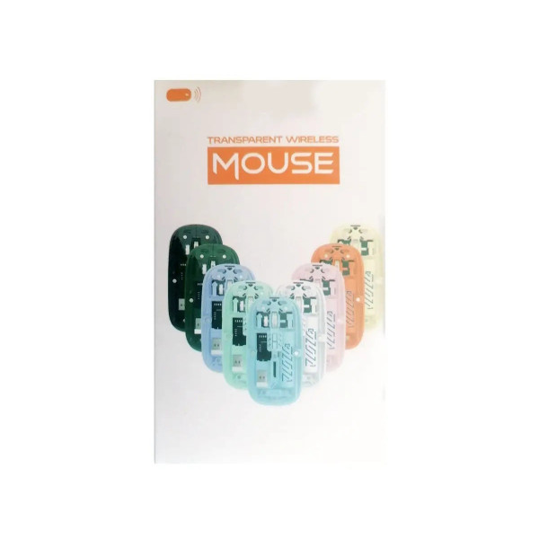 Беспроводная мышь BT Recharge Transparent Mouse 501, поддержка Bluetooth 5.2 и 2.4G