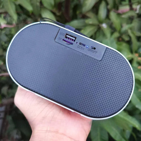 Портативная колонка SPS L-003BT с RGB подсветкой, 5 Вт, поддержка TF/USB
