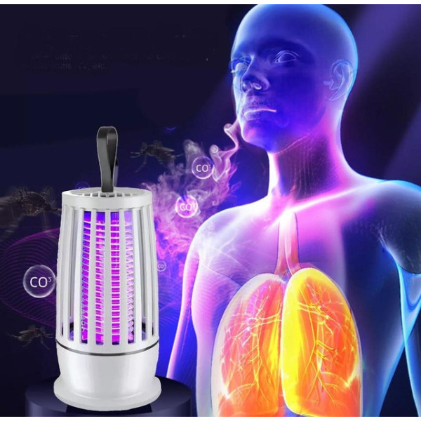 Лампа-ловушка для насекомых LY-851 с аккумулятором 4000 мАч и USB, защита от комаров