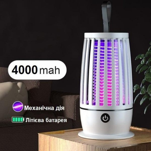 Лампа-ловушка для насекомых LY-851 с аккумулятором 4000 мАч и USB, защита от комаров