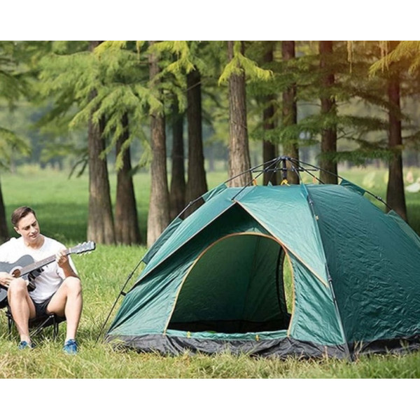 Автоматическая 2-местная палатка 1680 для кемпинга 200×150×110 см, летняя, водонепроницаемая