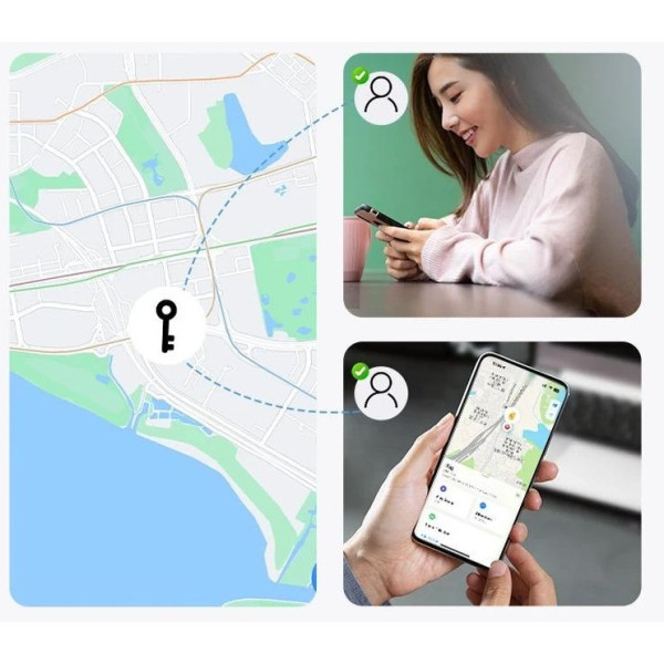 Умный брелок Remax RT-G2303 Global Tracker, GPS, Find My, IPX5, белый
