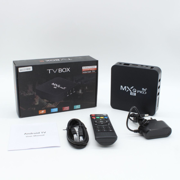 Смарт-приставка с пультом Android TV Box MXQ 4K Pro 5G 4/64 ГБ, Wi-Fi, 4K