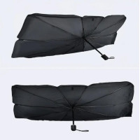Солнцезащитный автозонт Car Umbrella 140×78 см, складной, черный