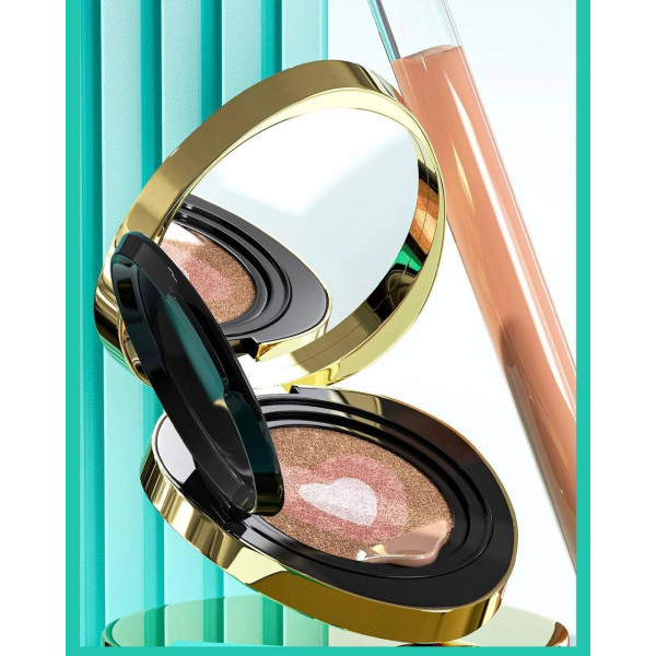 Трехцветный тональный кушон Drawshe Emerald Crystal Glow, увлажнение, сменный блок 24 г