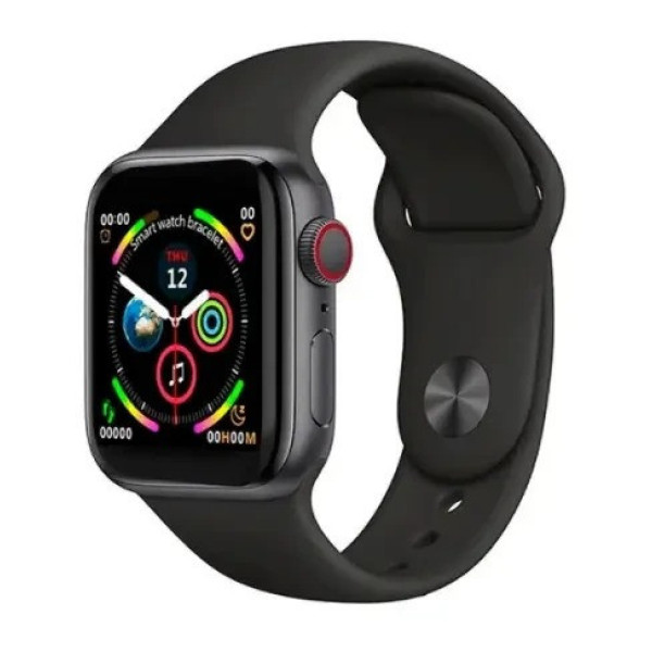 Смарт-часы Watch X8 MX с пульсометром и шагомером, черные