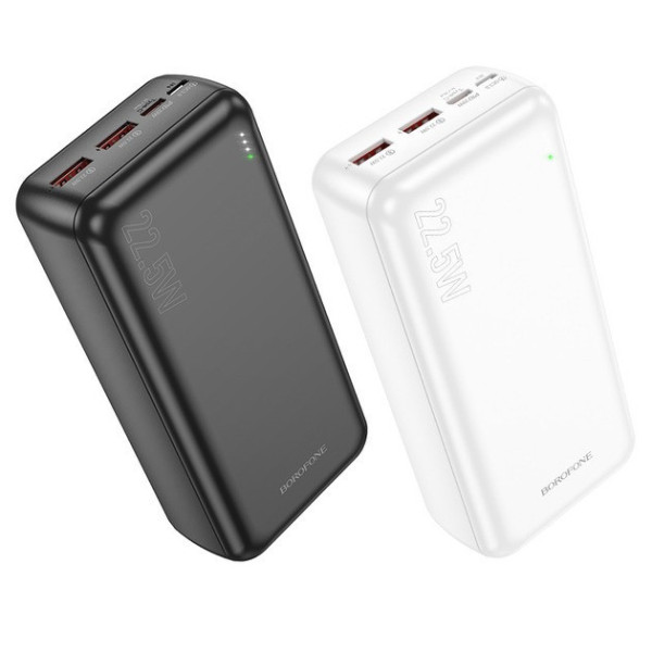 Power Bank BOROFONE BJ38B 30000 mAh с быстрой зарядкой, 2 порта USB