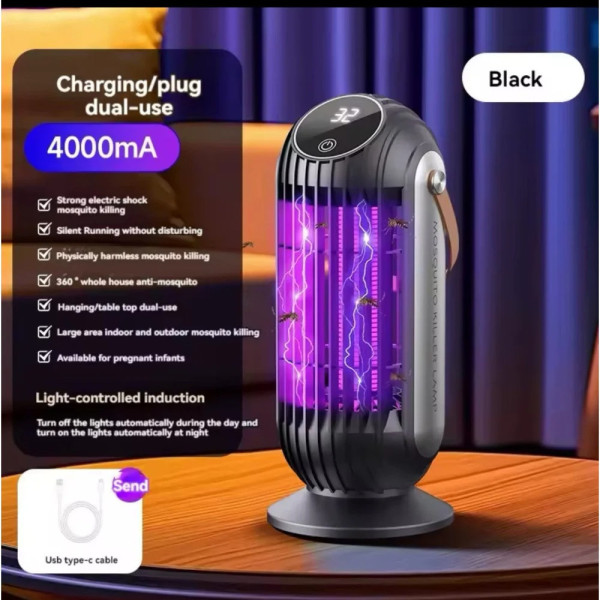 Лампа-уничтожитель насекомых LY-852 с USB Type-C и электрошоком 4000 V