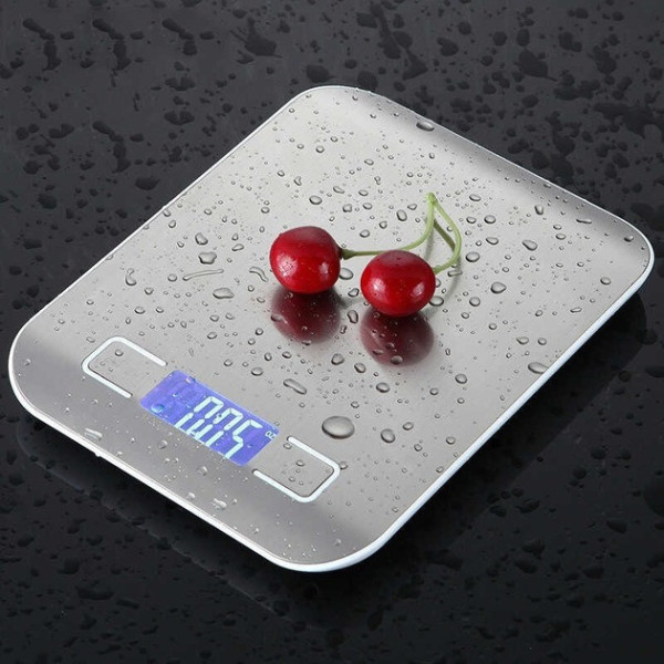 Цифровые кухонные весы AND906 с LCD-дисплеем, USB и батарейное питание