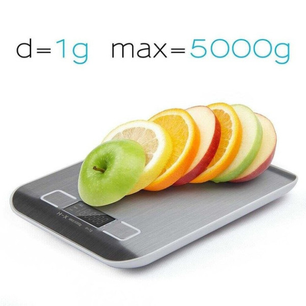 Цифровые кухонные весы AND906 с LCD-дисплеем, USB и батарейное питание
