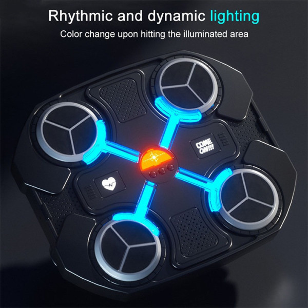 Боксерский тренажер с Bluetooth и RGB подсветкой 32×27 см, черный