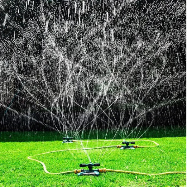 Автополив Lawn Sprinkler 360° с регулировкой форсунок, для газона