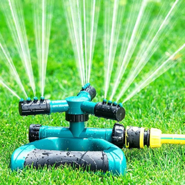 Автополив Lawn Sprinkler 360° с регулировкой форсунок, для газона