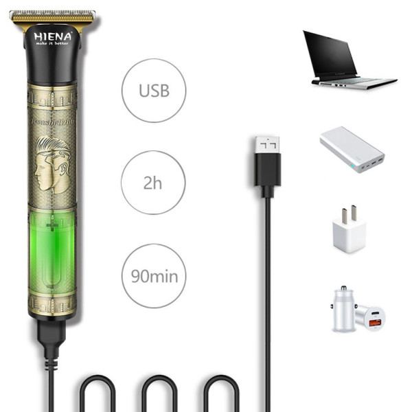 Триммер 3-в-1 GM 8045 для волос, бороды, носа и ушей, USB