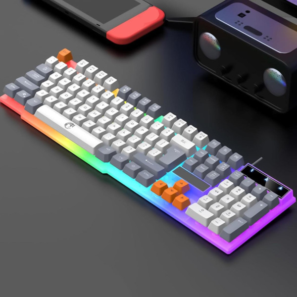 Игровая клавиатура Raiku K26 мембранная, 104 клавиши, подсветка, USB