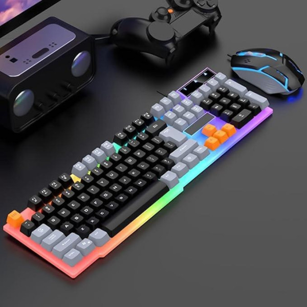 Игровая клавиатура Raiku K26 мембранная, 104 клавиши, подсветка, USB