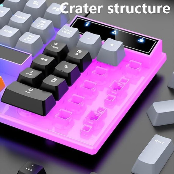 Игровая клавиатура Raiku K26 мембранная, 104 клавиши, подсветка, USB