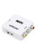 Конвертер видеосигнала HDMI в RCA (AV) 1080p, модель HDV-610, белого цвета