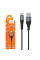 Черный USB кабель Hoco X38 Type-C длиной 1м для зарядки смартфонов