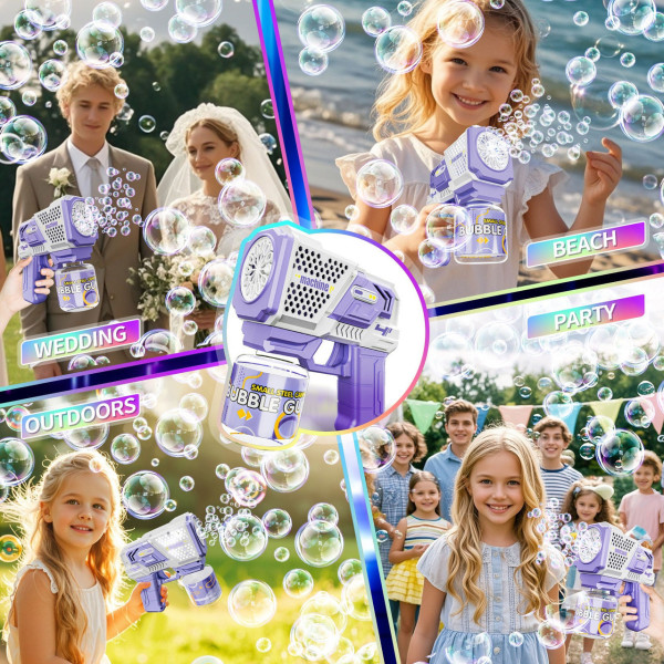 Игрушечный для мыльных пузырей Bubble Gun P162 с LED подсветкой и мелодией