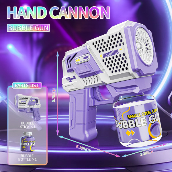 Игрушечный для мыльных пузырей Bubble Gun P162 с LED подсветкой и мелодией