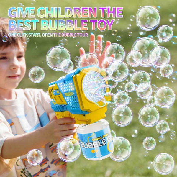 Игрушечный для мыльных пузырей Bubble Gun P162 с LED подсветкой и мелодией