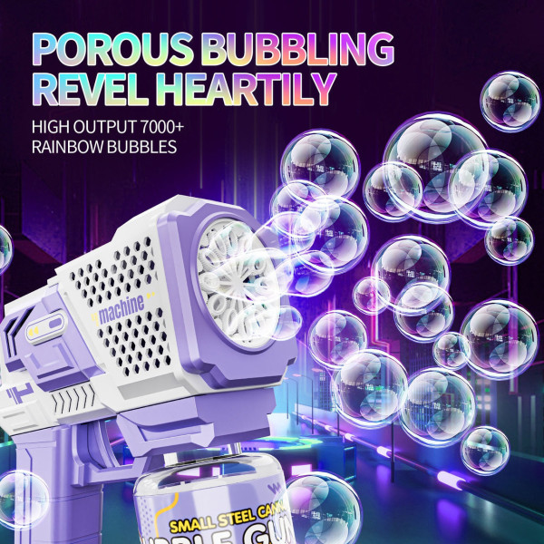 Игрушечный для мыльных пузырей Bubble Gun P162 с LED подсветкой и мелодией