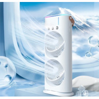 Портативный увлажнитель с вентилятором и водяным туманом LY-887, с LED подсветкой